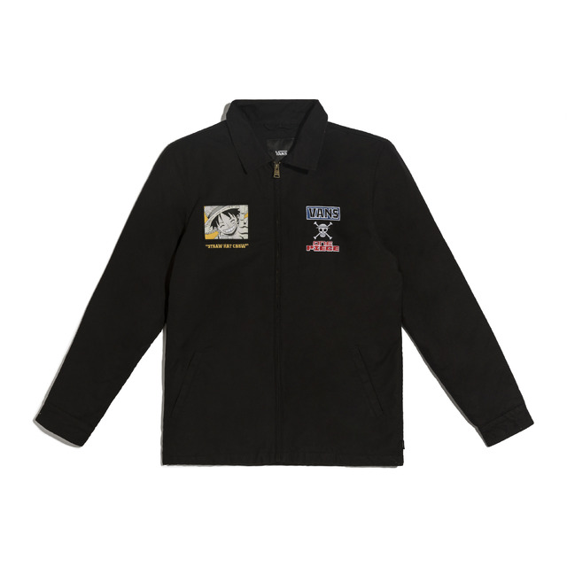 ＜VANSｘONE PIECEコレクション＞ONE PIECE STATION JACKET BLACK