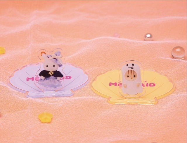 「シルバニア森のキッチンポップアップカフェ ～ゆめいろマーメイド～ハロウィンver.」アクリルスタンドコースター HALLOWEEN ver.（C）EPOCH