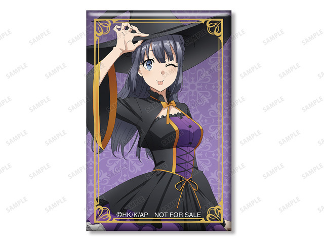 描き下ろしイラスト 牧之原翔子 ハロウィン2022ver. スクエア缶バッジ AMNIBUS限定特典（C）2018 鴨志田 一／ＫＡＤＯＫＡＷＡ　アスキー・メディアワークス／青ブタ Project