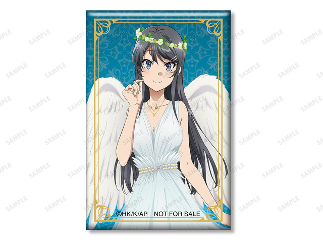 描き下ろしイラスト 桜島麻衣 ハロウィン2022ver. スクエア缶バッジ イベント限定特典（C）2018 鴨志田 一／ＫＡＤＯＫＡＷＡ　アスキー・メディアワークス／青ブタ Project