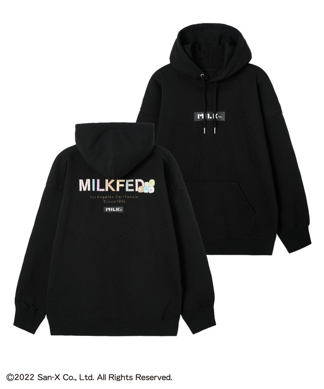 『すみっコぐらし』× MILKFED. コラボアイテム「SWEAT HOODIE」（C）2022 San-X Co., LTD. All Rights Reserved.