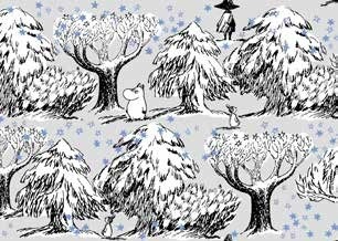 『ムーミン』と北欧デザインブランド「kippis（キッピス）」がコラボ。モチーフになった「Starry Valley」（C）Moomin Characters