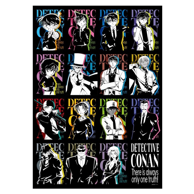 『名探偵コナン』「ソリッドアートシリーズ」クリアポスター（C）青山剛昌／小学館・読売テレビ・TMS 1996