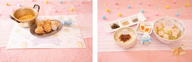 「すみっコぐらし×ラ チッタデッラ」第2弾　とかげも大好きおさかな入り！手作り韓国風おにぎり、ふんわりつくねのクリーミー白湯そばセット（C）2022 SAN-X CO., LTD. ALL RIGHTS RESERVED.