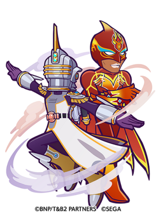 『TIGER & BUNNY 2』×『ぷよぷよ!!クエスト』[★7] ファイヤーエンブレム＆スカイハイ（CV: 津田 健次郎 ＆ 井上 剛）（C）BNP/T&B2 PARTNERS（C）SEGA