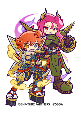 『TIGER & BUNNY 2』×『ぷよぷよ!!クエスト』[★7] 折紙ソラ＆ロックギューラ（C）BNP/T&B2 PARTNERS（C）SEGA