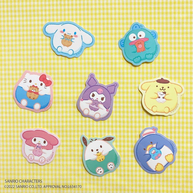「ステッカー 8種」よりどり2点で429円（税込）（C）2022 SANRIO CO., LTD. APPROVAL NO. L634170