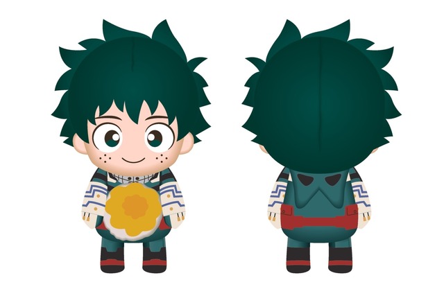 『僕のヒーローアカデミア』「ファミマで『プルスウルトラ』キャンペーン」スタンプ 10 個賞：キャンペーン限定 デクぬいぐるみ（全長約 20cm）（C）堀越耕平／集英社・僕のヒーローアカデミア製作委員会