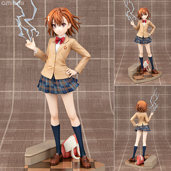 「とある科学の超電磁砲T 御坂美琴 15周年記念Ver. 1/7スケール 完成品フィギュア」18,700円（税込）（C）2018 鎌池和馬／冬川基／ＫＡＤＯＫＡＷＡ／PROJECT-RAILGUN T