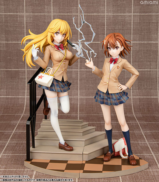 「とある科学の超電磁砲T 御坂美琴 15周年記念Ver. 1/7スケール 完成品フィギュア」「とある科学の超電磁砲T 食蜂操祈 15周年記念Ver. 1/7スケール 完成品フィギュア」（C）2018 鎌池和馬／冬川基／ＫＡＤＯＫＡＷＡ／PROJECT-RAILGUN T