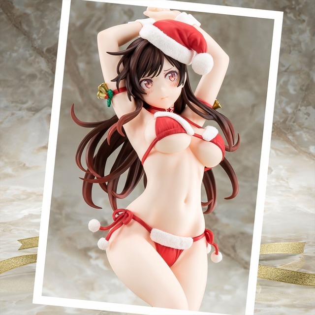 「彼女、お借りします 水原千鶴 サンタビキニdeふわもこフィギュア 2nd Xmas 1/6スケール 完成品フィギュア（箱入り娘）」21,780円（税込）（C）宮島礼吏・講談社／「彼女、お借りします」製作委員会2022