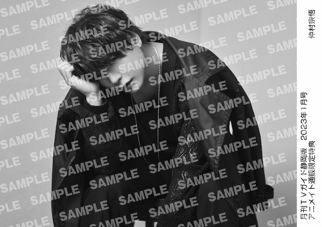 「月刊TVガイド2023年1月号」仲村宗悟 特典生写真　静岡版Ver.