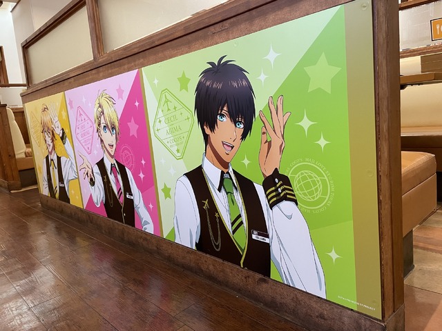 「ココス×劇場版 うたの☆プリンスさまっ♪ マジLOVEスターリッシュツアーズ　COCO'S Delicious Tours～アイドル達と美味なる旅へ～ キャンペーン」ココス中野店（C）UTA☆PRI-MOVIE ST PROJECT