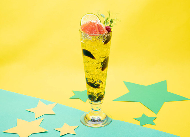 「うる星やつらカフェ」ラムのトラ柄ソーダ（C）高橋留美子・小学館／アニメ「うる星やつら」製作委員会