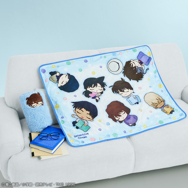「一番ラボ 名探偵コナン」C賞・ぬくぬくリバーシブルブランケット（C）青山剛昌／小学館 ©青山剛昌／小学館・読売テレビ・TMS 1996（C）名探偵コナンゼミ LLP