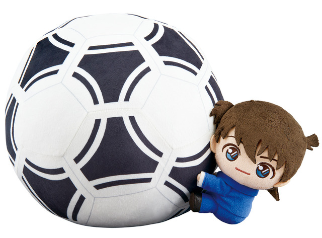 「一番ラボ 名探偵コナン」ラストワン賞・新一飛びつき！もちもちボールクッション（C）青山剛昌／小学館 ©青山剛昌／小学館・読売テレビ・TMS 1996（C）名探偵コナンゼミ LLP