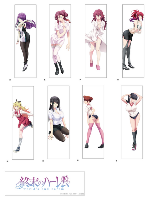 「終末のハーレム　抱き枕カバー」各6,600円（税込）