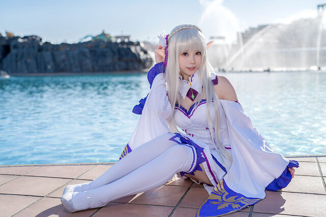 エミリア『Re：ゼロから始める異世界生活』／モデル：あんにむ、撮影：tama