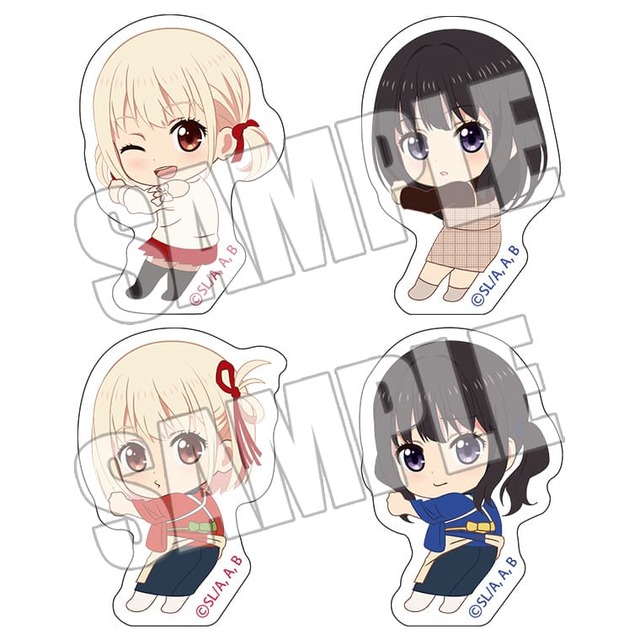 「TVアニメ『リコリス・リコイル』おかしのいえ～Sweets Style～ in 新宿マルイメン」ブラインドはぐっとクリップ＜Sweets Style＞（C）Spider Lily／アニプレックス･ABCアニメーション･BS11