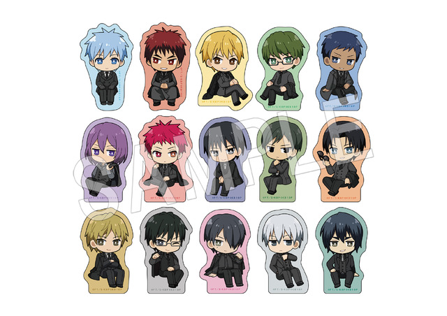 黒子のバスケ　ダイカットステッカー 2022 winter ミニキャラver.（全15種）(C)藤巻忠俊／集英社・黒子のバスケ製作委員会(C)「黒子のバスケ」アニメ10周年プロジェクト