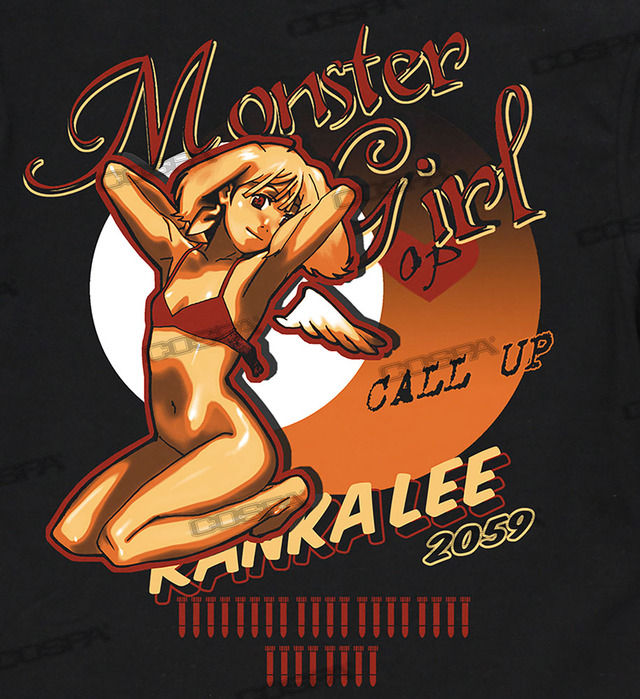 『マクロスF』「ノーズアートランカ Tシャツ」3,190円（税込）（C）2007 BIGWEST／MACROSS F PROJECT・MBS