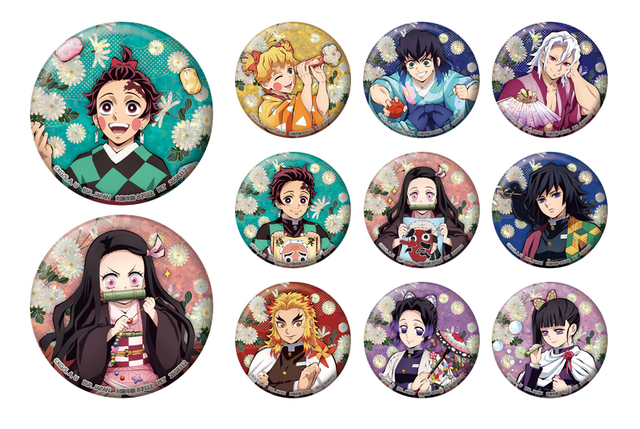 「『鬼滅の刃』肆ノ章（よんのしょう）in ナムコ」鬼滅の刃 ホログラム缶バッジ～肆ノ章 in ナムコ～（C）吾峠呼世晴／集英社・アニプレックス・ufotable