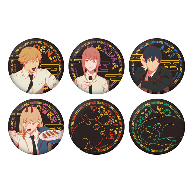 「チェンソーマン in NAMJATOWN」ミニゲーム景品（缶バッジ）（C）藤本タツキ／集英社・ＭＡＰＰＡ