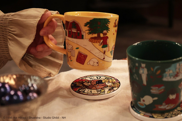 「耳をすませば アトリエ地球屋シリーズ」陶器コースター ドワーフの王とエルフの王女/バロンとルイーゼ（C） Studio Ghibli （C） 1995 Aoi Hiiragi / Shueisha - Studio Ghibli - NH