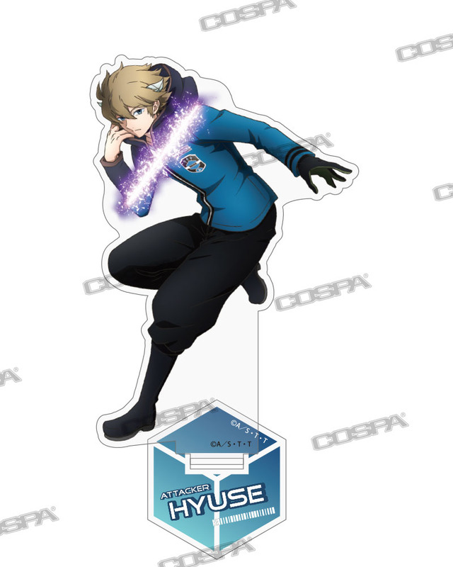 『ワールドトリガー』描き下ろし-ヒュース-アクリルスタンド-トリガー起動（オン）リニューアルVer（C）葦原大介／集英社・テレビ朝日・東映アニメーション