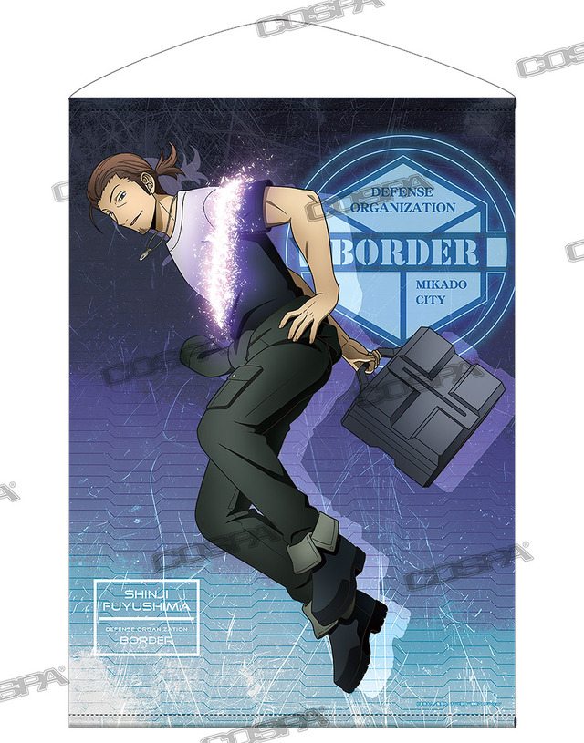 『ワールドトリガー』描き下ろし冬島慎次_タペストリートリガー起動（オン）Ver_こちらはB2サイズ（C）葦原大介／集英社・テレビ朝日・東映アニメーション