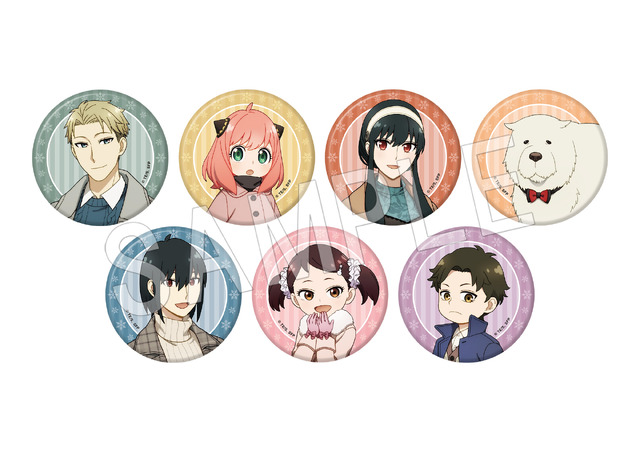 「SPY×FAMILY　トレーディングマット缶バッジ」（C）遠藤達哉／集英社・SPY×FAMILY製作委員会