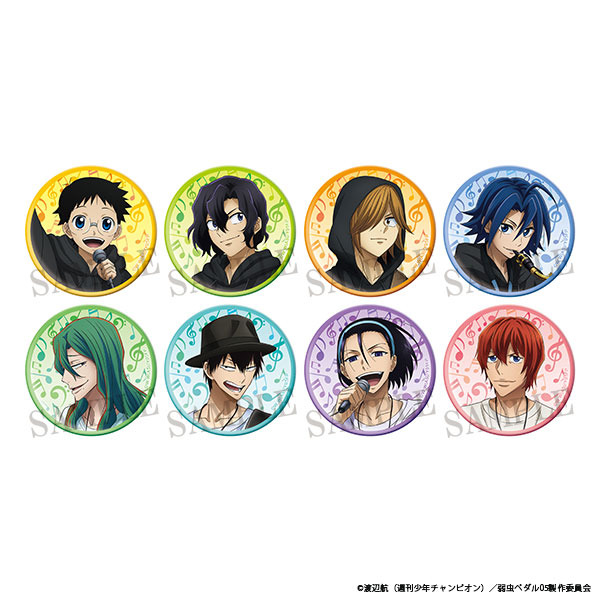 「弱虫ペダル LIMIT BREAK＠ダッシュストア」キャラバッジコレクション（全8種）（C）渡辺航（週刊少年チャンピオン）／弱虫ペダル05製作委員会