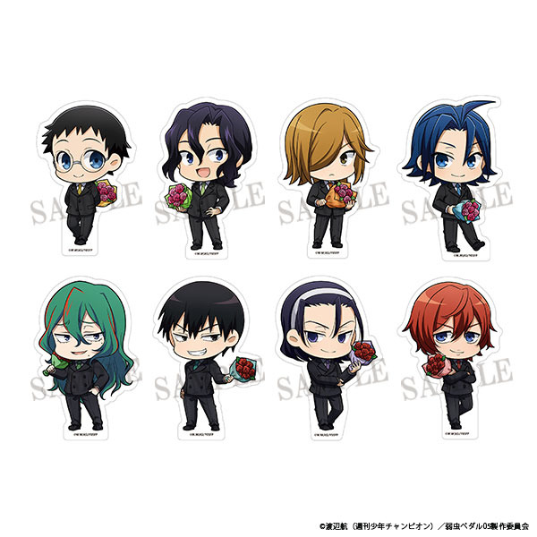 「弱虫ペダル LIMIT BREAK＠ダッシュストア」ぺたコレクション／ちびキャラver.（全8種）（C）渡辺航（週刊少年チャンピオン）／弱虫ペダル05製作委員会