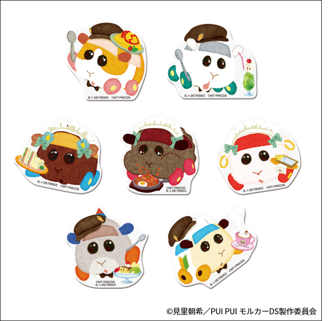 「純喫茶ぷいぷいモルカー」PUI PUI モルカーアクリルバッジ (全8種)（C）見里朝希／ PUI PUI モルカー DS 製作委員会