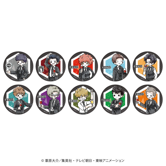 『ワールドトリガー』描き下ろしスーツver.第3弾「缶バッジ（グラフアートイラスト）」全10種（C）葦原大介／集英社・テレビ朝日・東映アニメーション