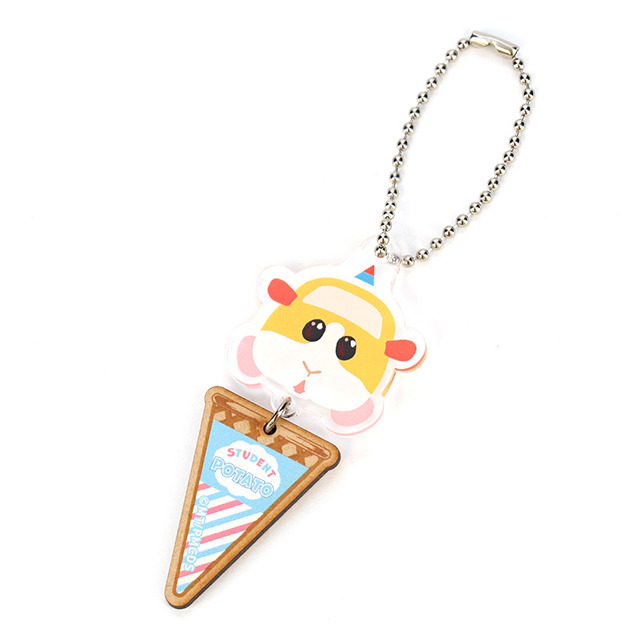 『PUI PUI モルカー DRIVING SCHOOL』アイスキーホルダー／教習ポテト（C）見里朝希／ PUI PUI モルカーDS 製作委員会