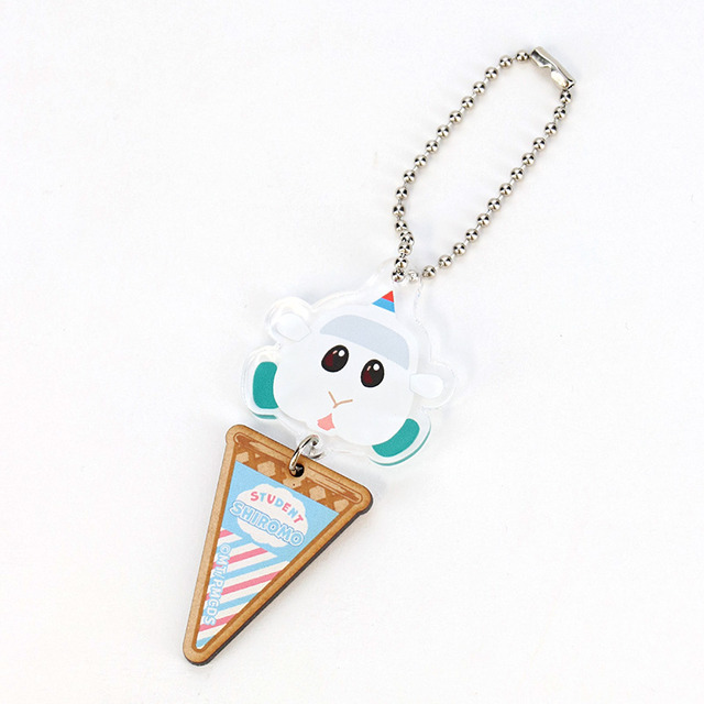 『PUI PUI モルカー DRIVING SCHOOL』アイスキーホルダー／教習シロモ（C）見里朝希／ PUI PUI モルカーDS 製作委員会