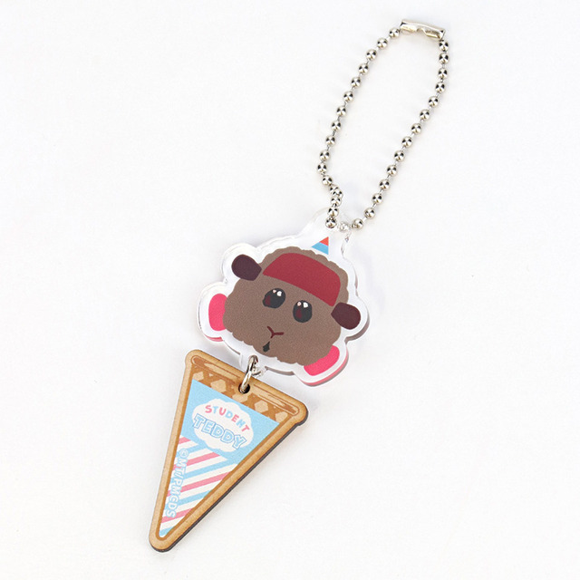 『PUI PUI モルカー DRIVING SCHOOL』アイスキーホルダー／教習テディ（C）見里朝希／ PUI PUI モルカーDS 製作委員会