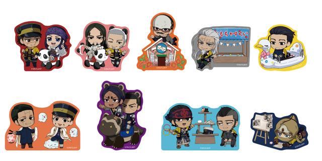 「ゴールデンカムイ 黄金遊戯開催記念 花やしき潜入作戦」マルハナ縁日 参加賞「ダイカットステッカー」（C）野田サトル／集英社・ゴールデンカムイ製作委員会