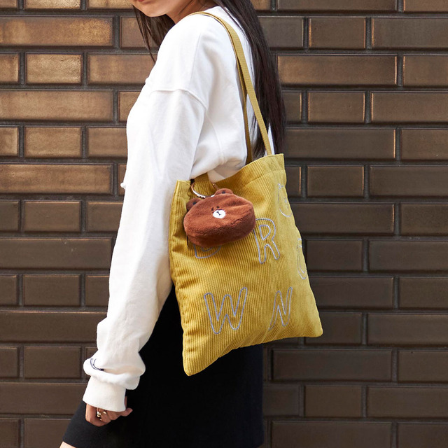 コーデュロイトートバッグ、ダイカットポーチ／オンラインストア「So Good ! LINE FRIENDS」商品ラインナップ　