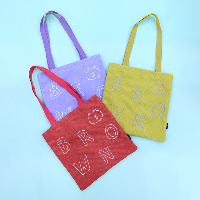 コーデュロイトートバッグ／オンラインストア「So Good ! LINE FRIENDS」商品ラインナップ　