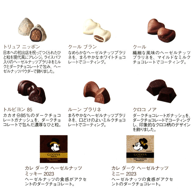 【GODIVA】ミッキー＆ミニー グランプラス DISNEY VALENTINE 2023（C）Disney
