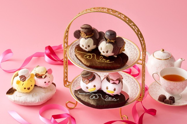 バレンタイン限定「ツムツム ぬいぐるみセット」（C）Disney（C）Disney. Based on the “Winnie the Pooh” works by A.A. Milne and E.H. Shepard.
