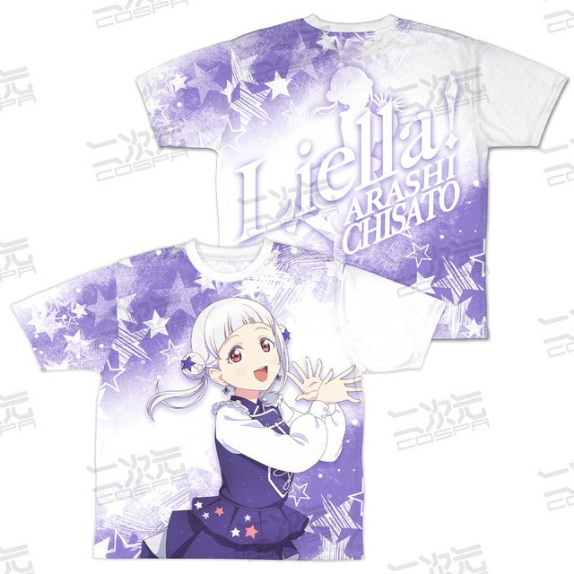 両面フルグラフィックTシャツ『Sing！Shine！Smile！』Ver.嵐 千砂都　(C)2022 プロジェクトラブライブ！スーパースター!!