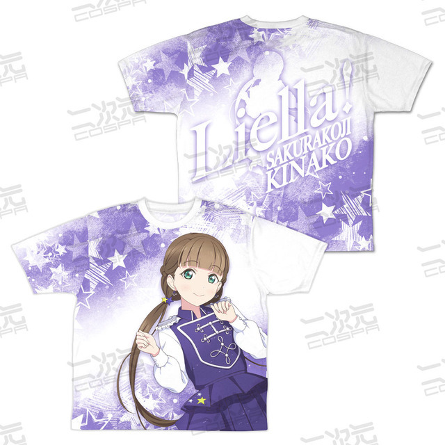 両面フルグラフィックTシャツ『Sing！Shine！Smile！』Ver.桜小路きな子　(C)2022 プロジェクトラブライブ！スーパースター!!