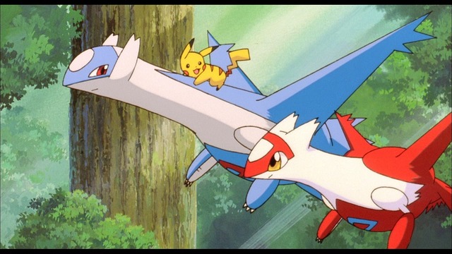 ラティオス＆ラティアス「水の都の護神　ラティアスとラティオス」(02)で初登場。