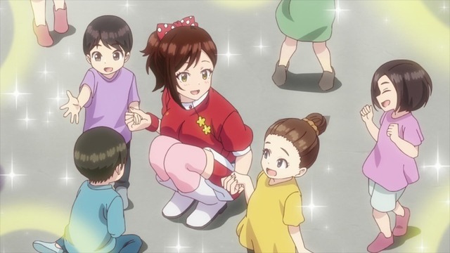 『しょうたいむ！2～歌のお姉さんだってしたい』第1話「おうたのお姉さんが恋愛したらダメですか？」先行場面カット（C）ギリギリ舞／Suiseisha Inc.