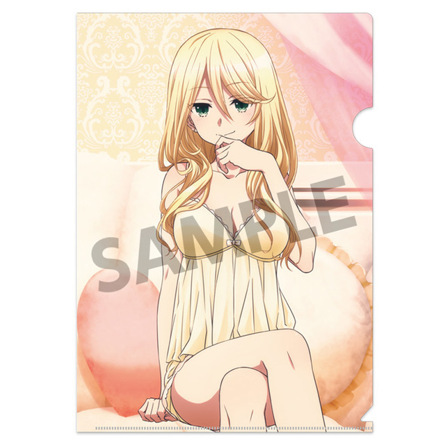 Engage Kiss 描き下ろしクリアファイル シャロン・ホーリーグレイル ナイトウェア ver.　(C)BCE／Project Engage