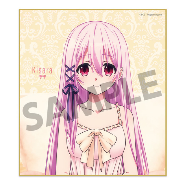 Engage Kiss 描き下ろしミニ色紙 キサラ ナイトウェア ver.　(C)BCE／Project Engage