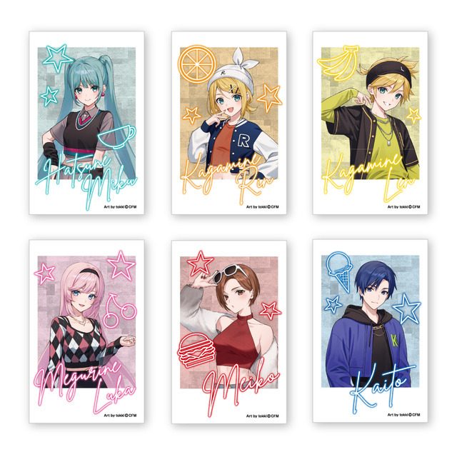 ブロマイド風ステッカー（６種）各440円（税込）